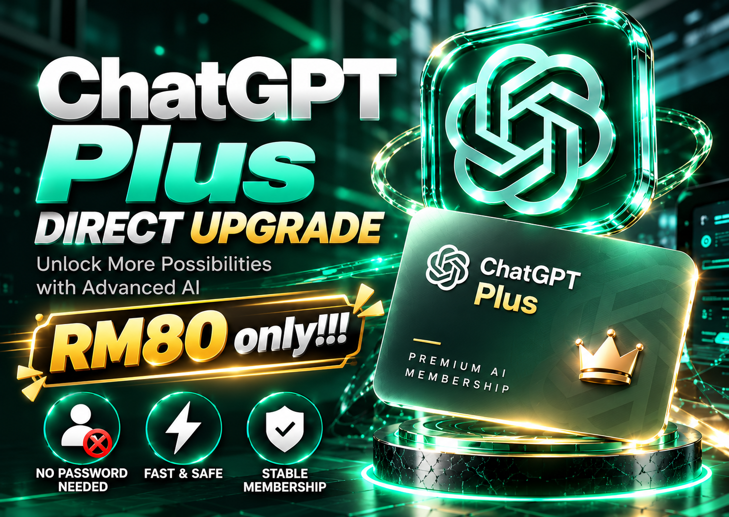 ChatGPT Plus product image, RM80